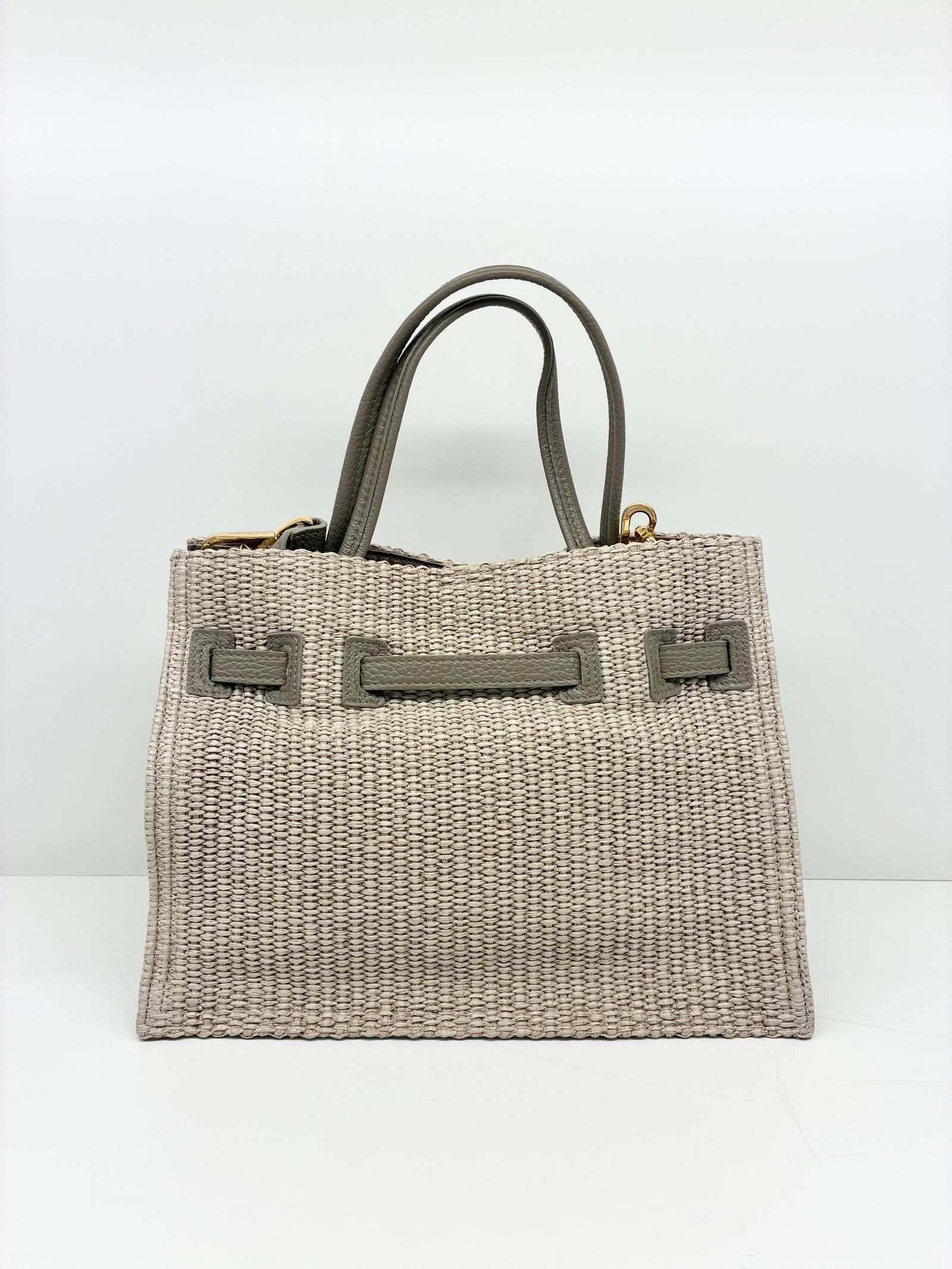 SANDRO / ベルト付きかごバッグ / ベージュ