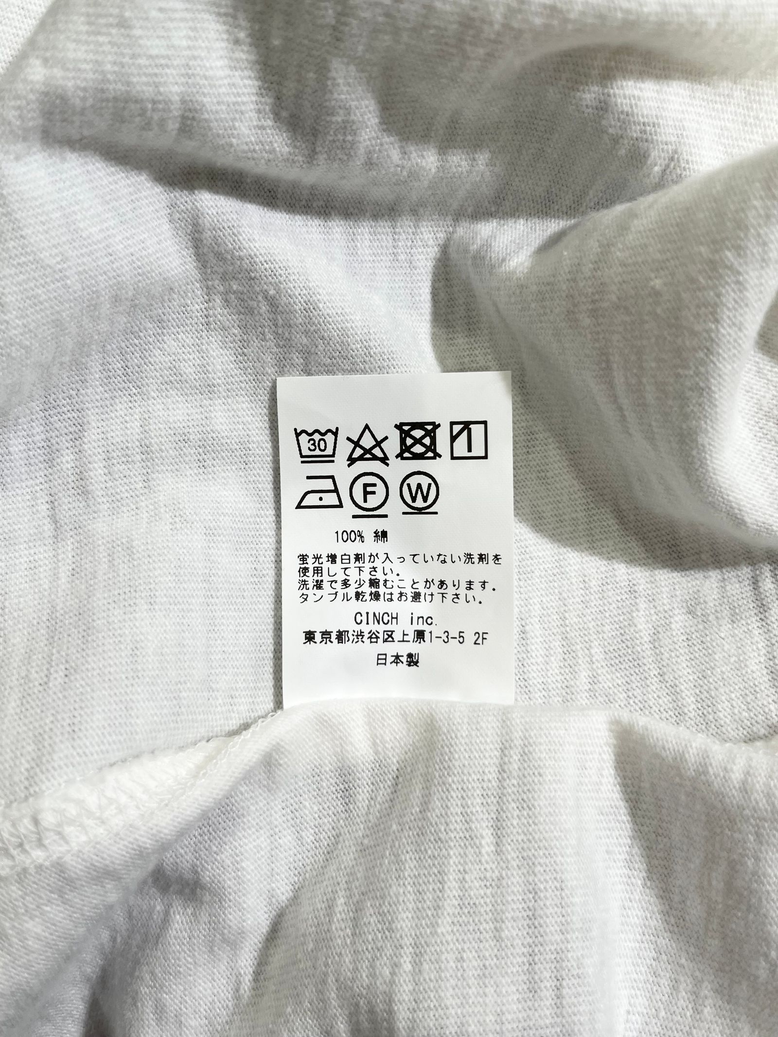 【再入荷】 COMPACT LONG TEE / ロングスリーブカットソー / ロンT / ホワイト