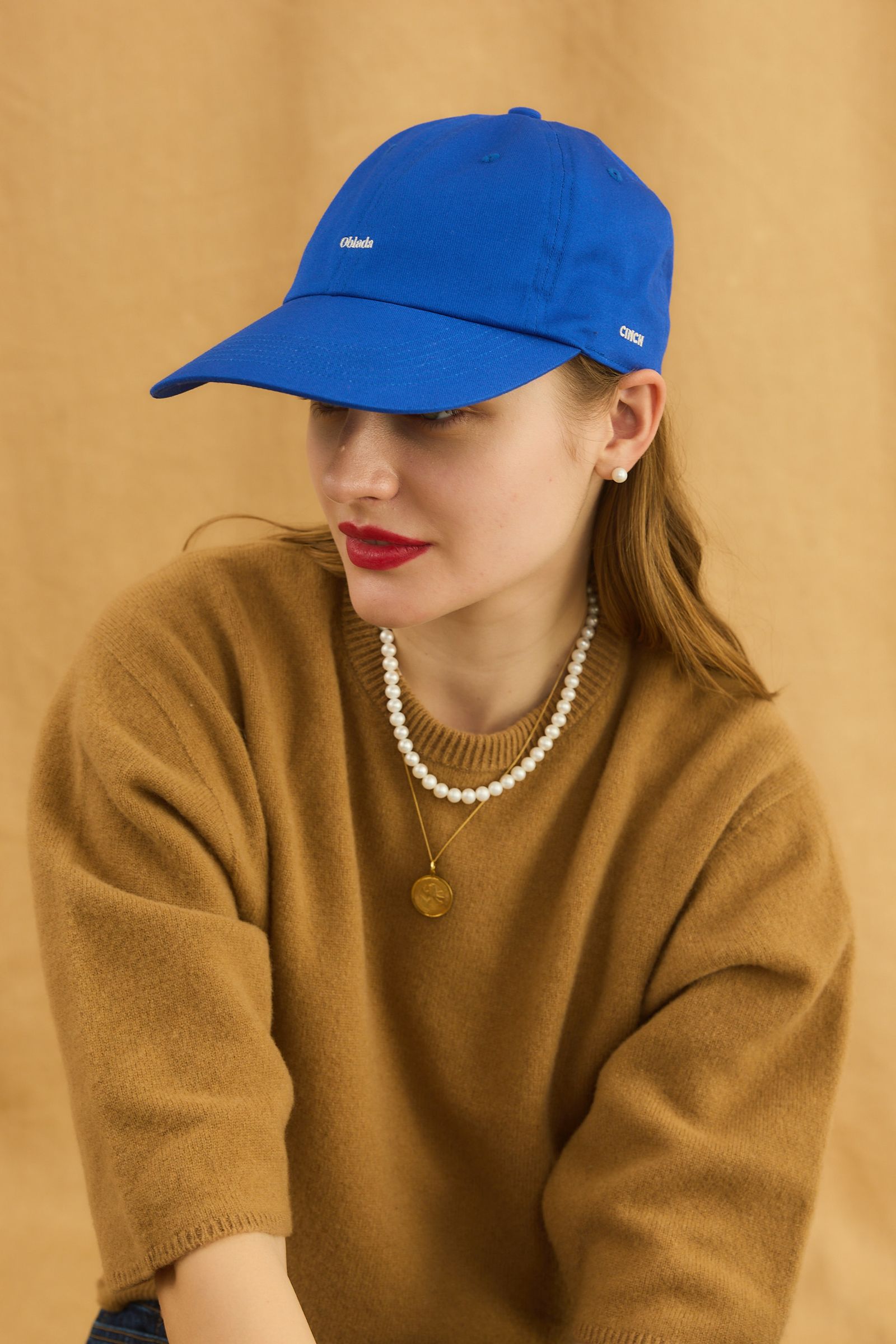 OBLADA CAP / ロゴ刺しゅうキャップ / ブルー