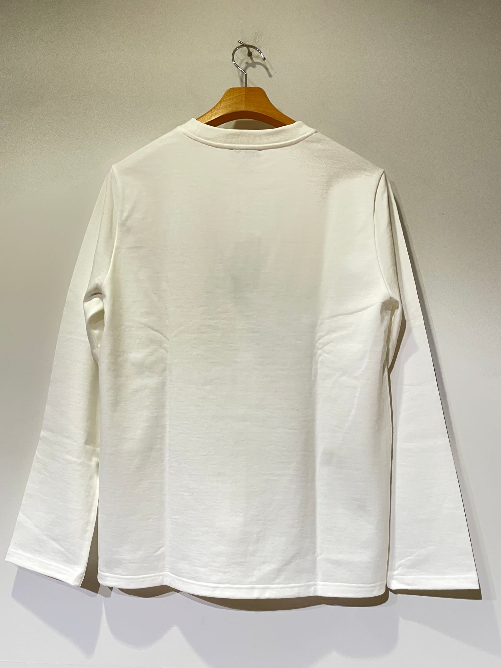 OLIVER Tシャツ / ワンポイント刺繡ロンT / ホワイト