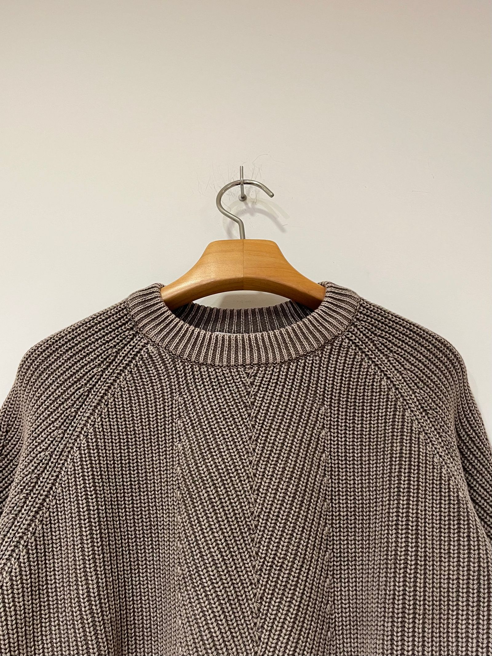 Chelsea Washed Cotton Sweater / コットンニット / ベージュ