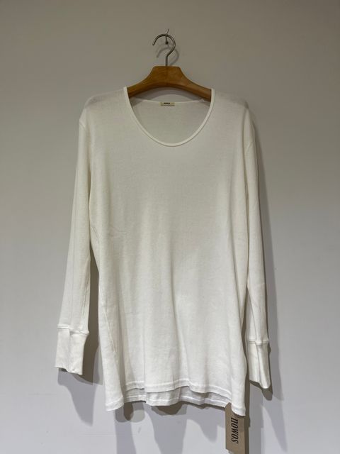 U-neck Long Sleeve T-shirt ロングスリーブTシャツ nowos 6201005963