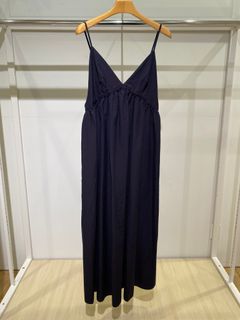 unfil アンフィル chambray weather-cloth camisole dress キャミソールドレス キャミソールワンピース キャミワンピース WHSP-UW131