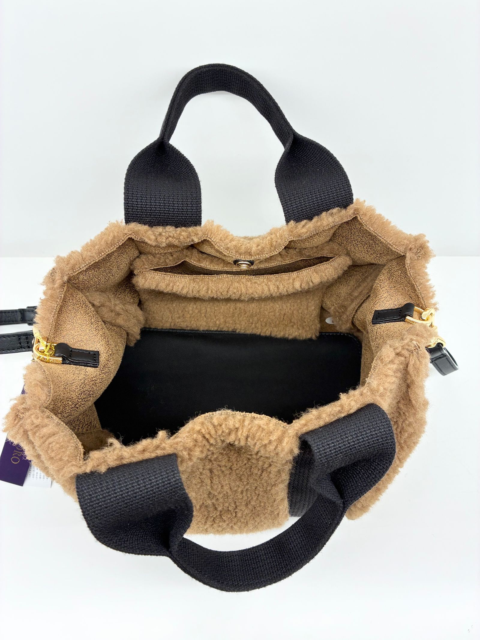 ELMO / エコムートンボアトートバッグ / ブラウン