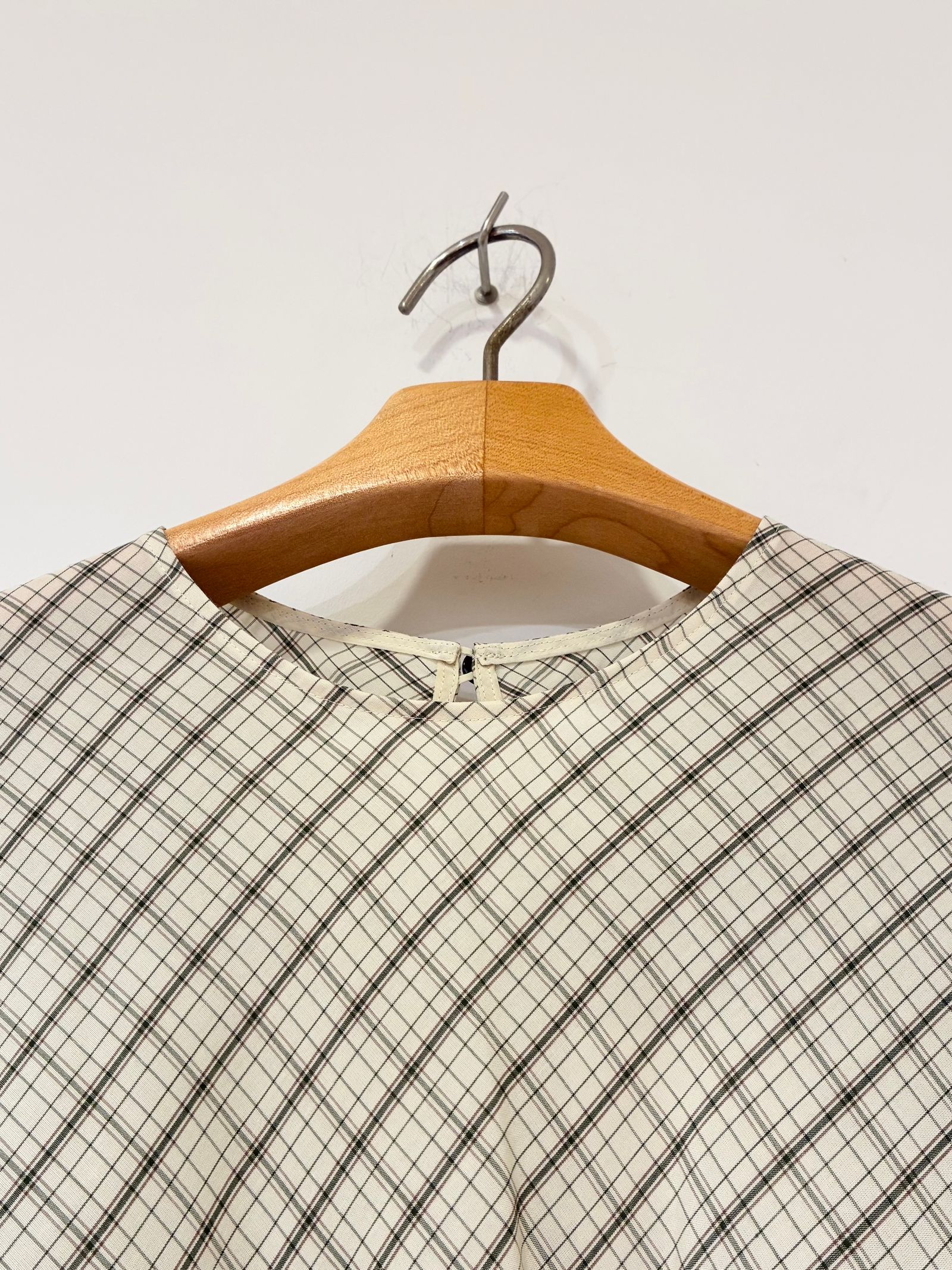 Sienna Glow Check Puff Blouse / パフスリーブチェックブラウス / イエロー