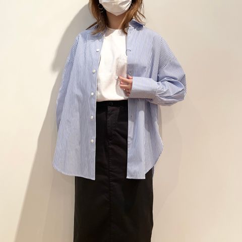 MACPHEE すぐに使えるオンオフ兼用できるデザインシャツ