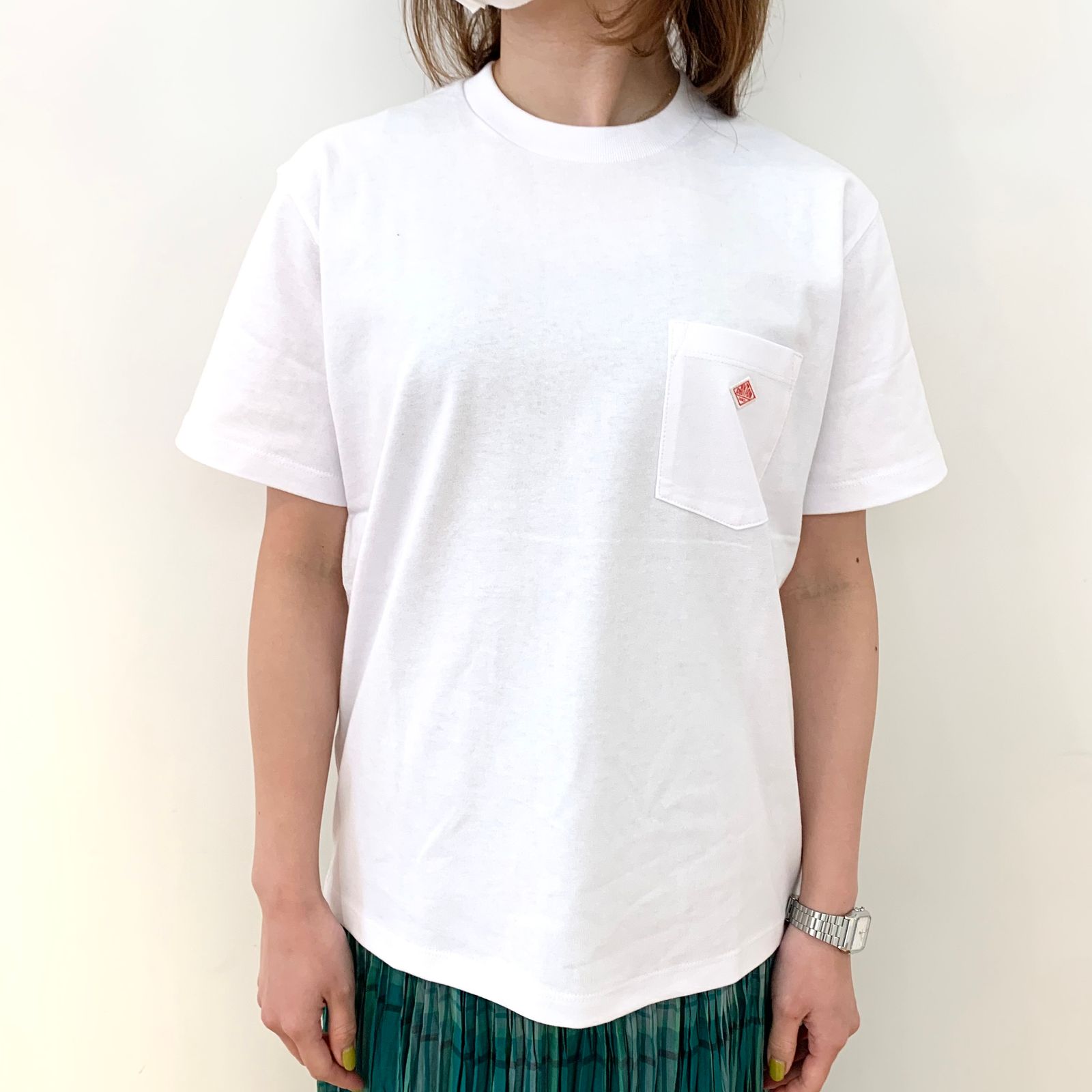 クルーネックポケットTシャツ