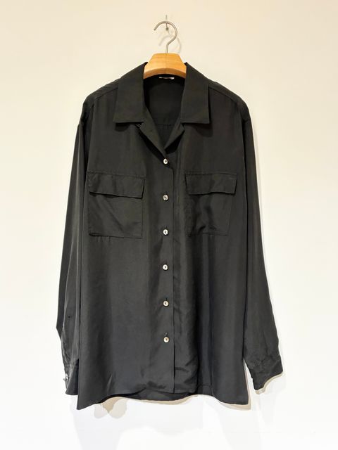 Silk Shirt / シルクシャツ / ブラック