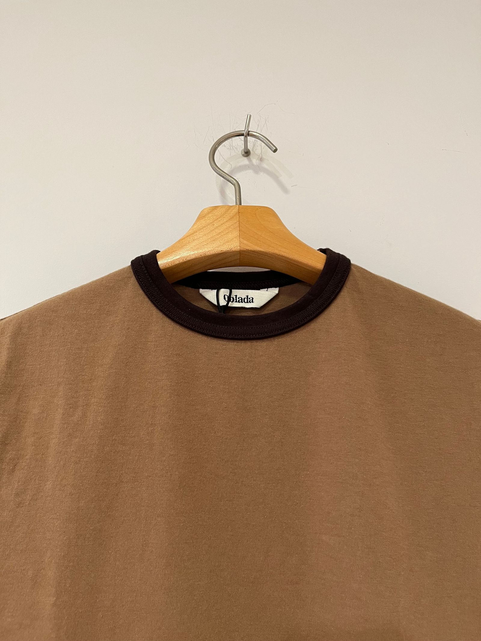 RINGER TEE / リンガーTシャツ / カットソー / キャメル / ブラウン