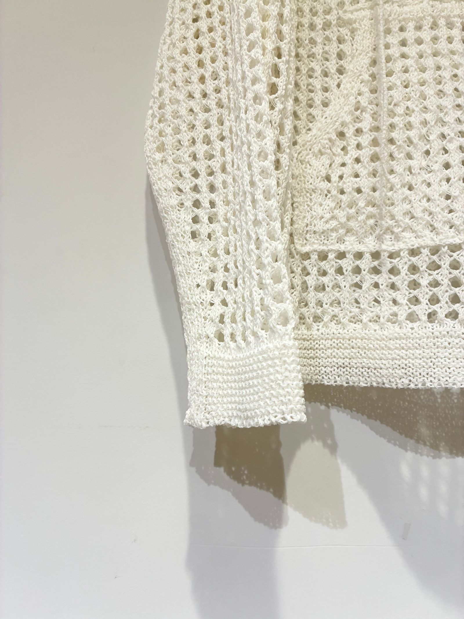 メッシュニットプルオーバー / オフホワイト