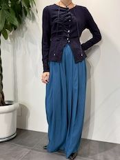 cotton nylon wide easy pants / コットンナイロンワードイージーパンツ / オリーブカーキ