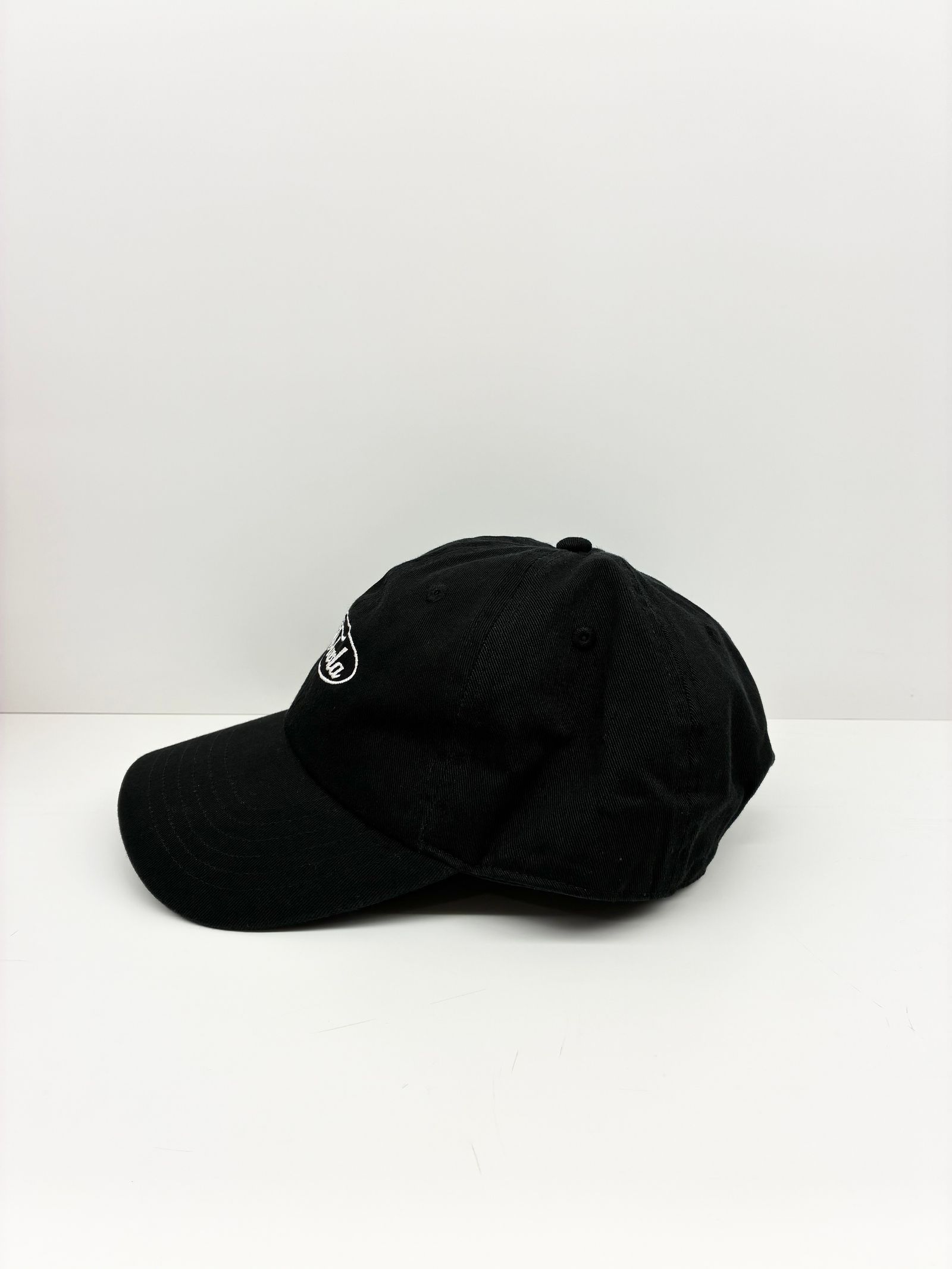 OVAL LOGO CAP / 刺繍キャップ / ブラック