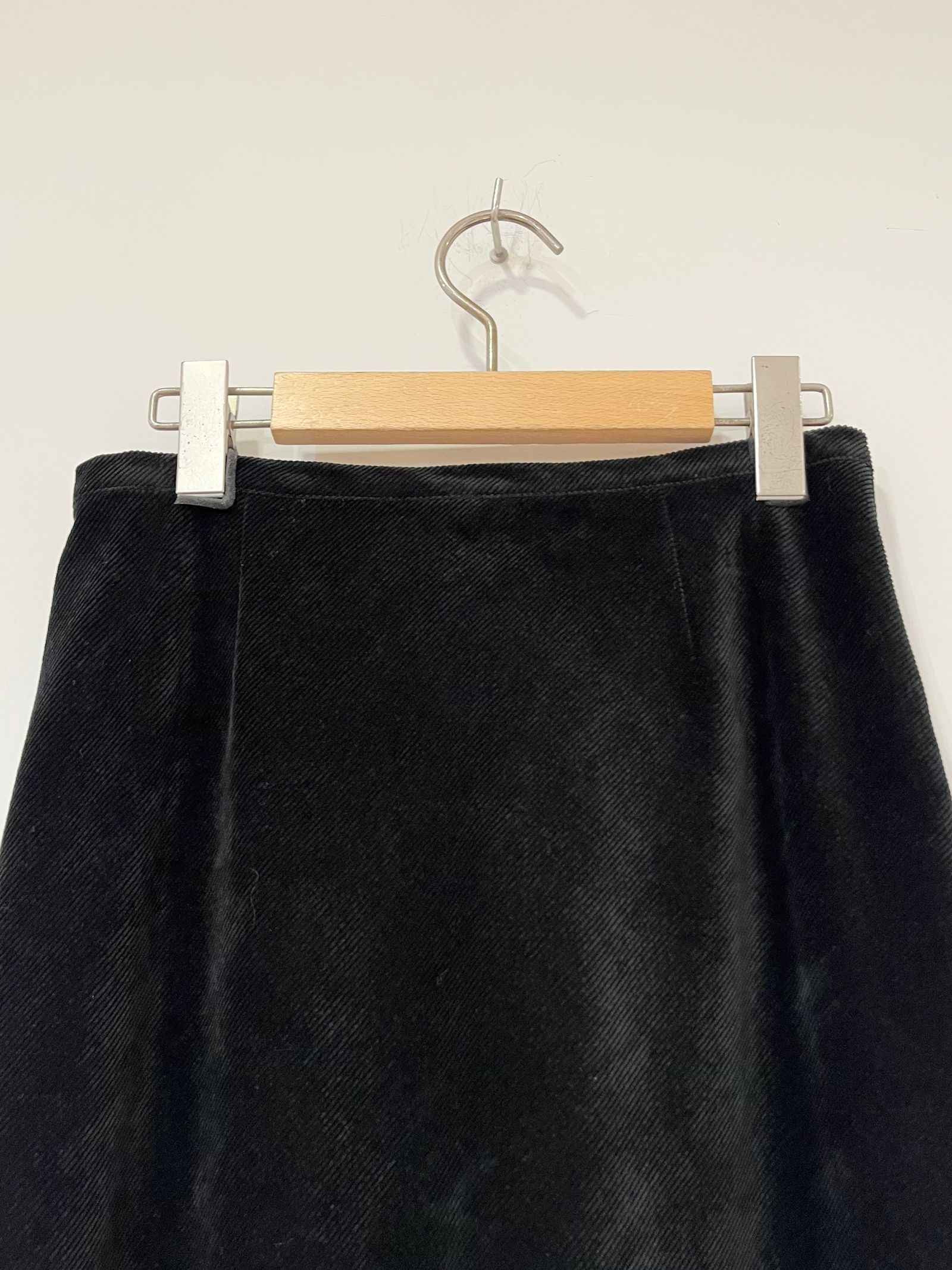 Bed&Breakfast / Chambray Corduroy Skirt / コーデュロイスカート / ブラック