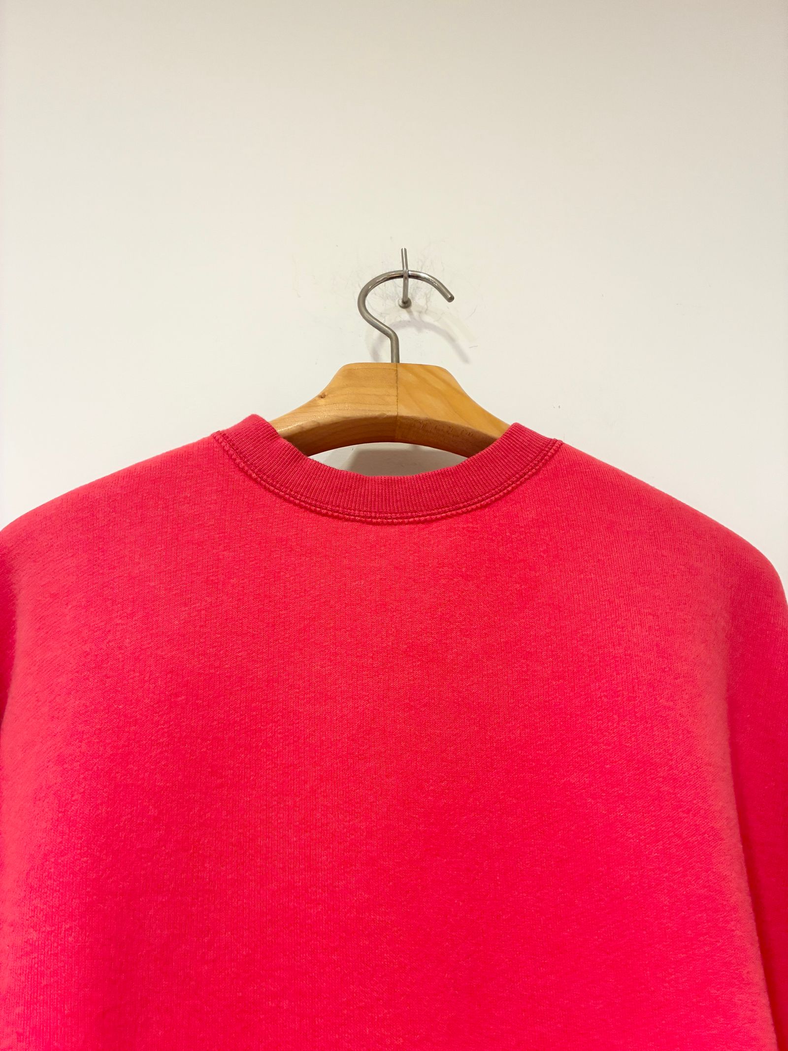 ダウニーウラケプルオーバーuni / 裏起毛オーバーサイズスウェット / レッド