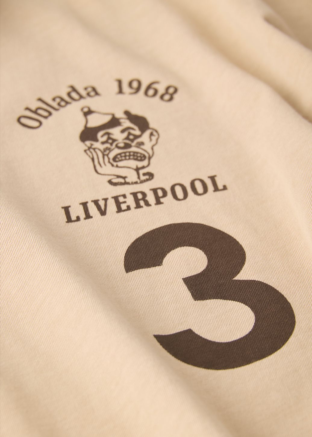 GAME SHIRT / 襟付き半袖プリントTシャツ / ベージュ