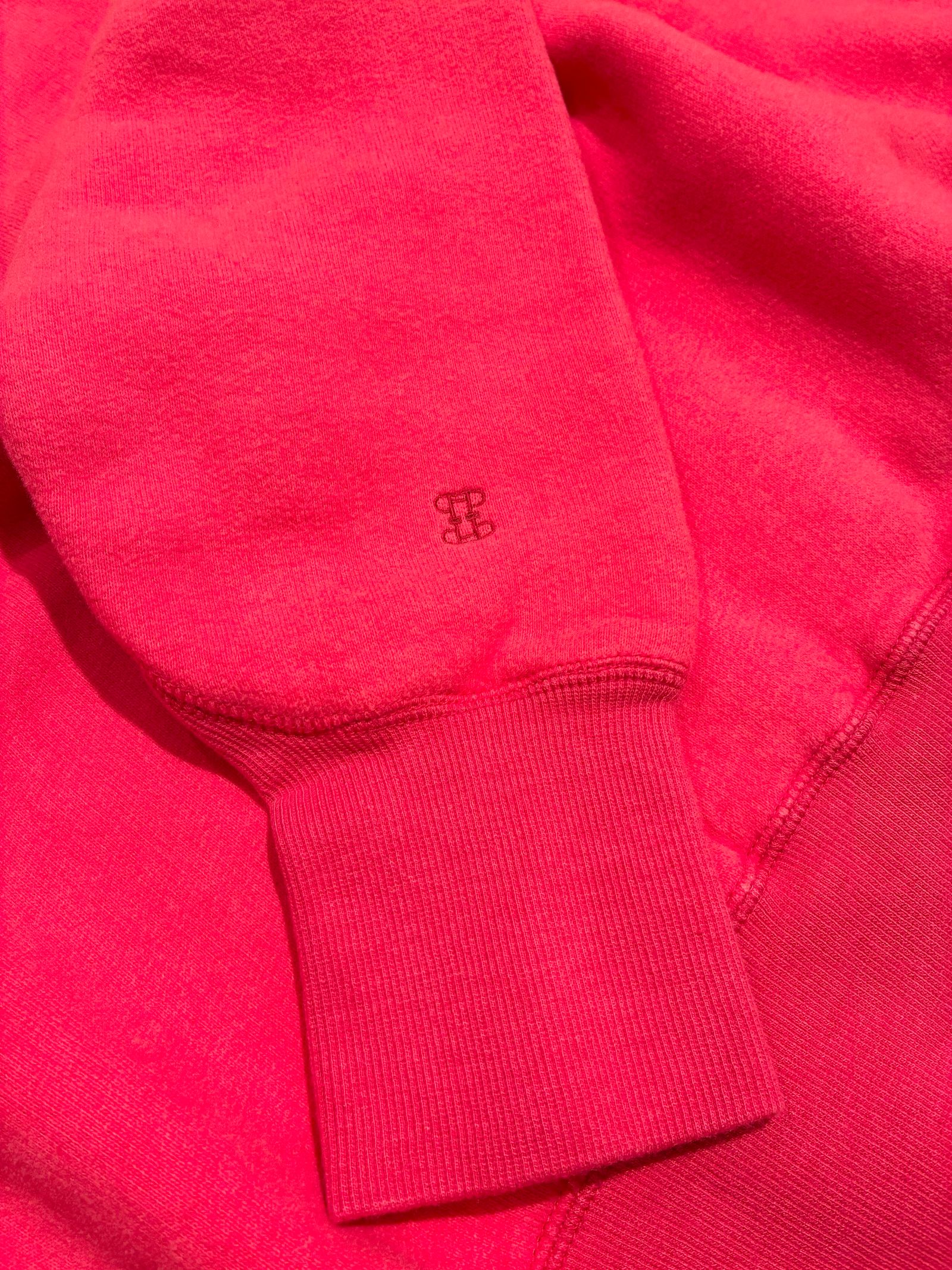 ダウニーウラケプルオーバーuni / 裏起毛オーバーサイズスウェット / レッド