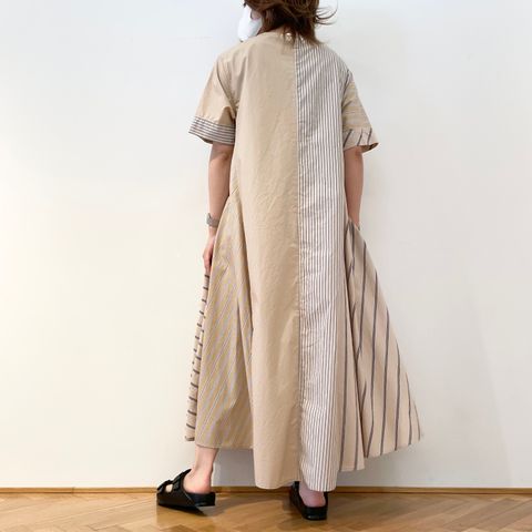 D.M.G. 一枚でお洒落なパッチワークワンピース