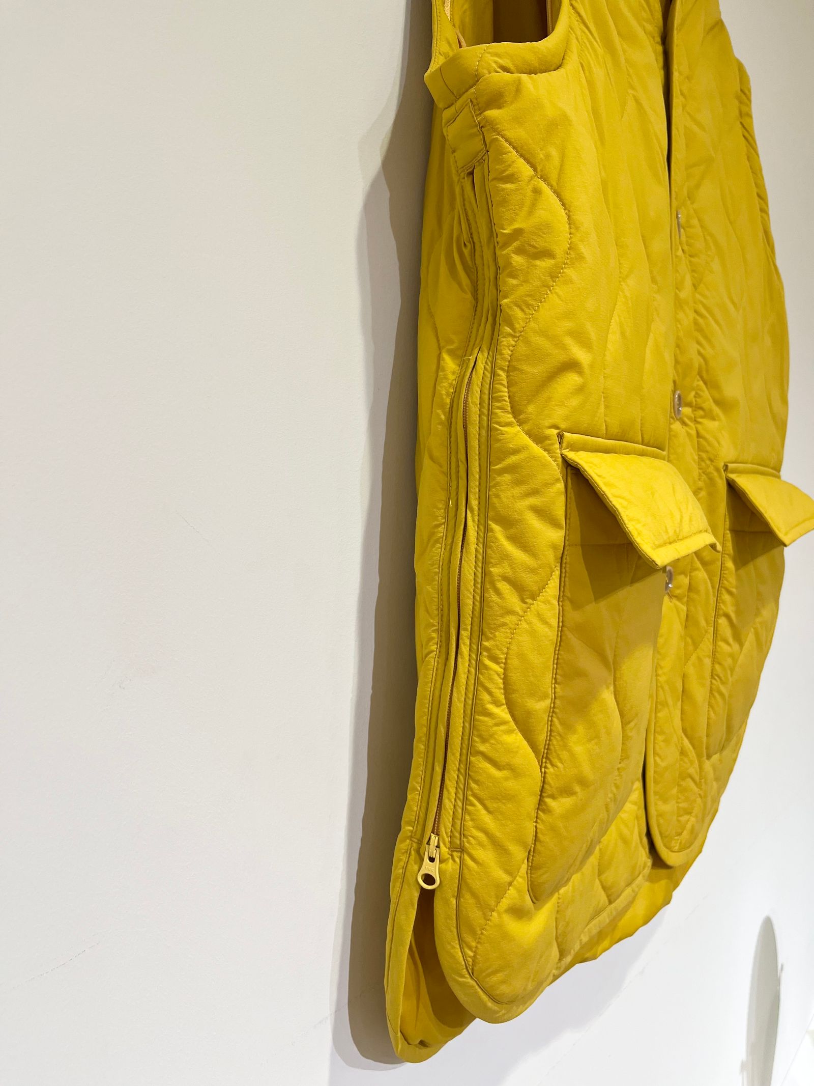 【WILD THINGS × unfil 】quilted nylon 2way jacket / キルティングジャケット / イエロー / マスタード