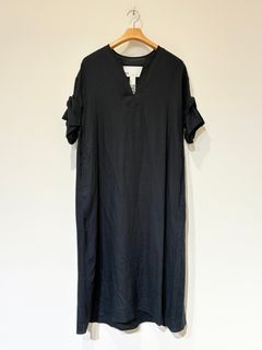 リネンツイストスリーブワンピース / ネイビー