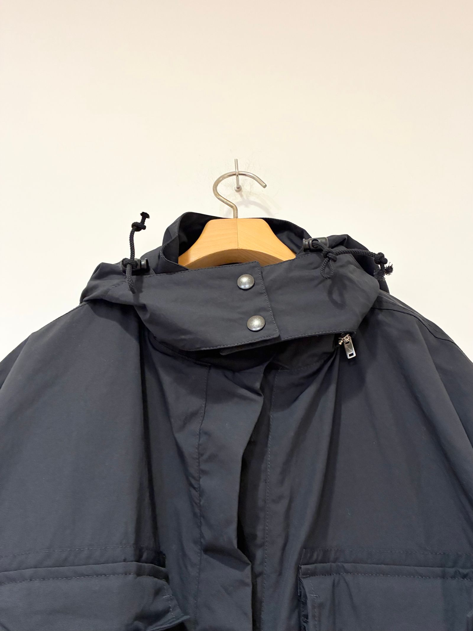 Nylon Blouson / オーバーサイズジップアップブルゾン / ブラック