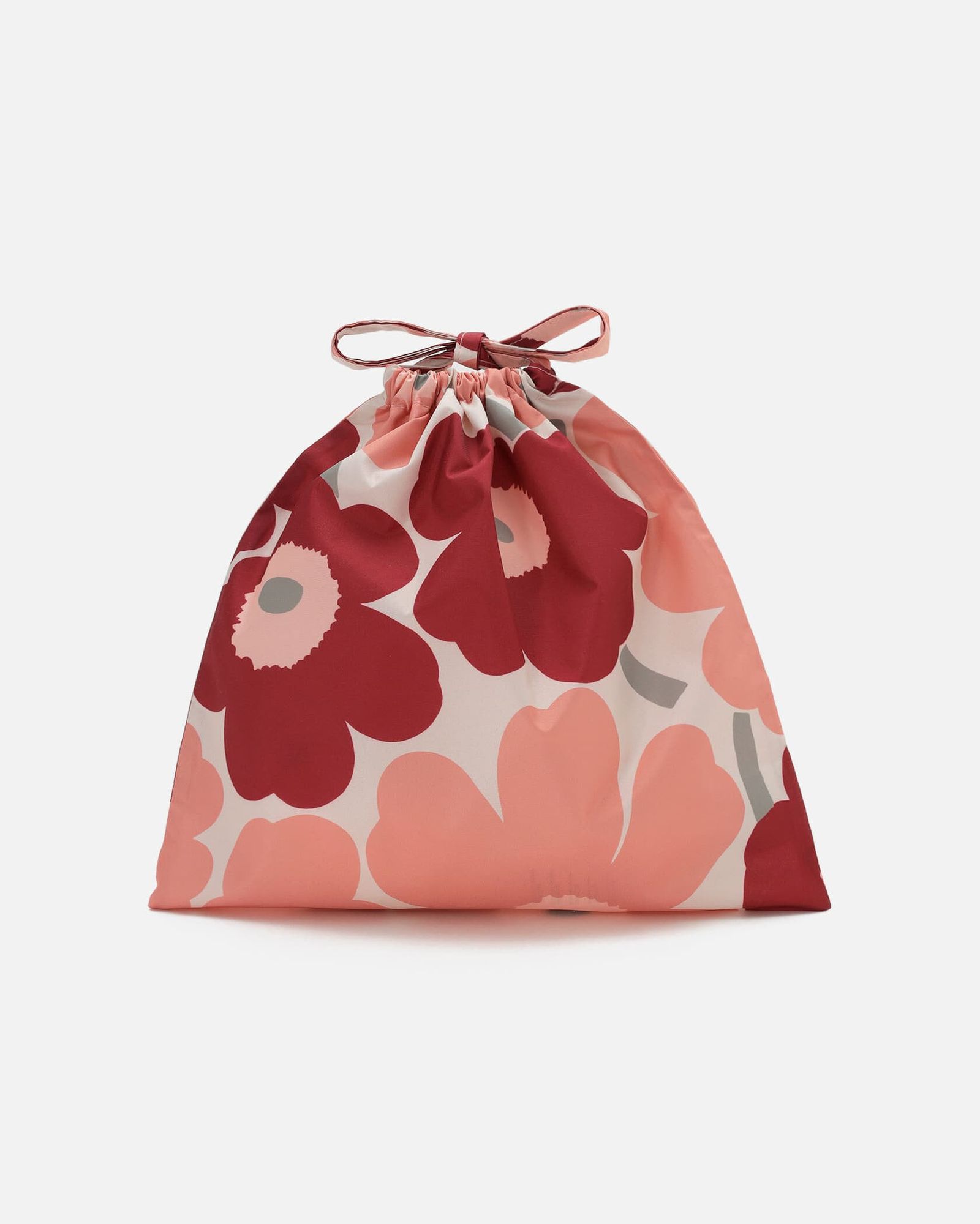 【アジア限定】 Pieni Unikko / multi purpose bag / 巾着バッグ / レッド / ピンク