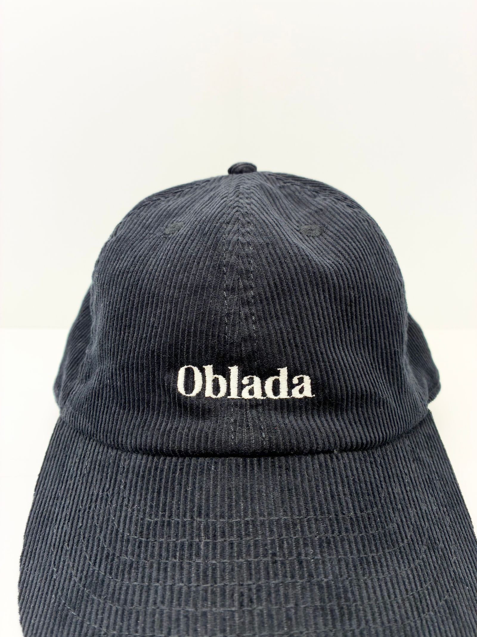 週末まで値下完売【Oblada】CORDUROY CAP oblada - CORDUROY CAP / コーデュロイキャップ / ブラック