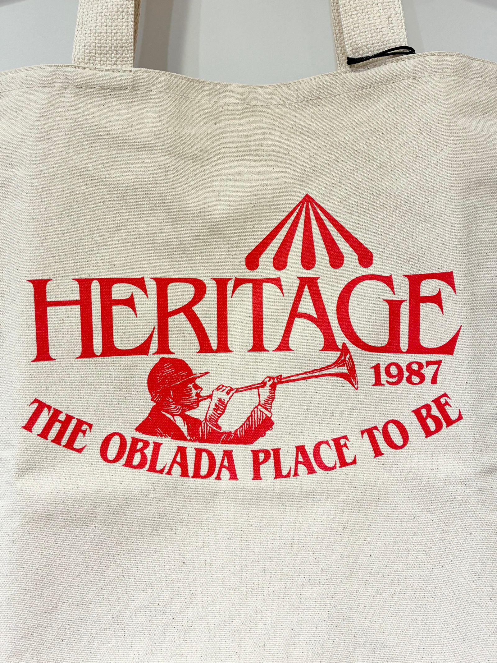 HERITAGE TOTE / ロゴトートバッグ / キナリ