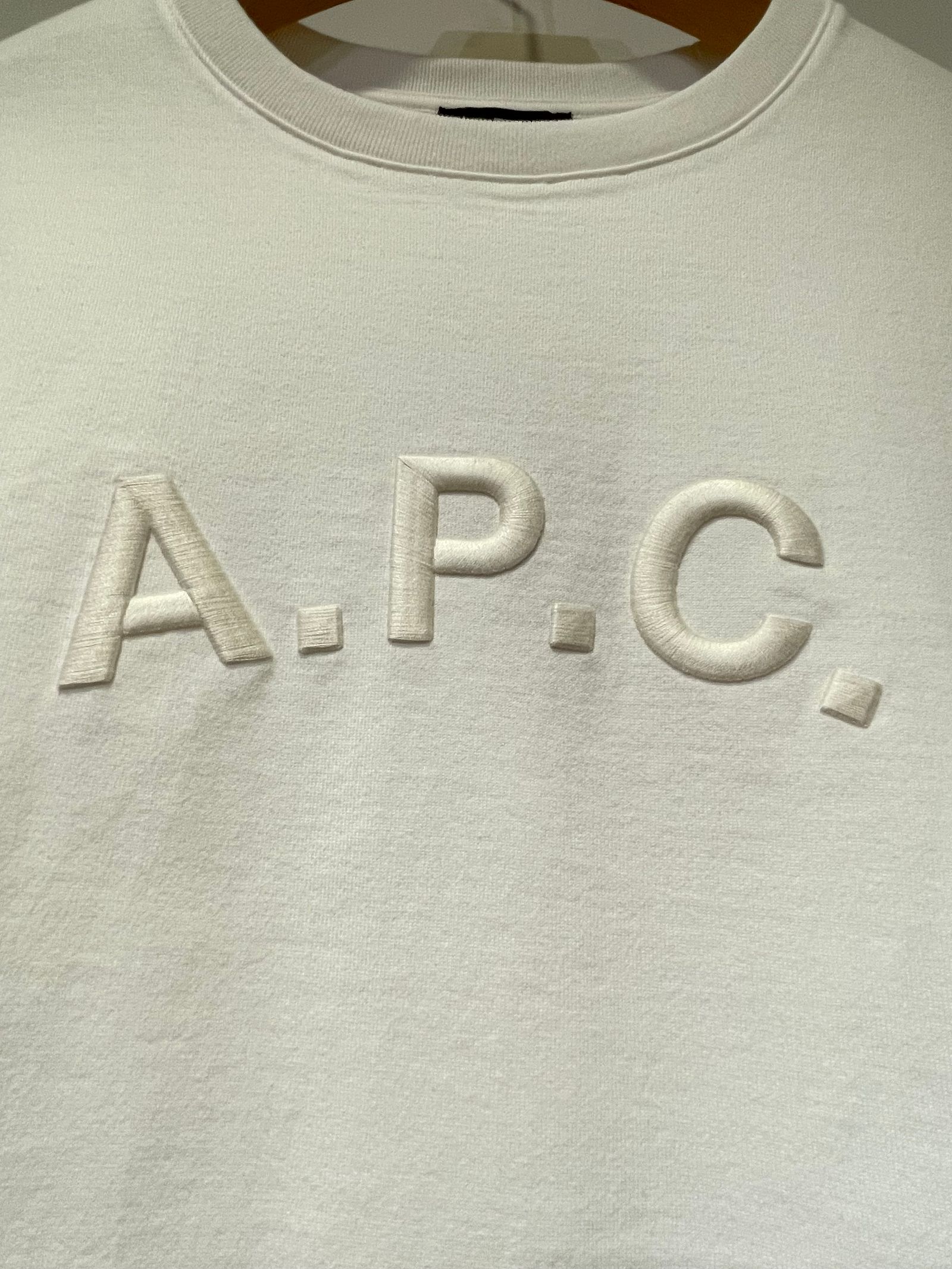 DODU Tシャツ / ロゴ刺繍ロンT / ホワイト