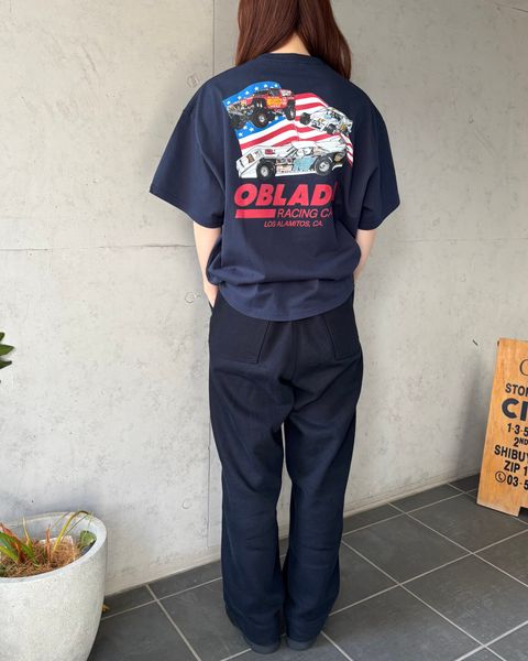 Oblada RACING TEE / レーシングプリントTシャツ / ネイビー