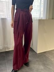 cotton cupra cargo easy pants / コットンキュプラカーゴイージーパンツ / ボルドー