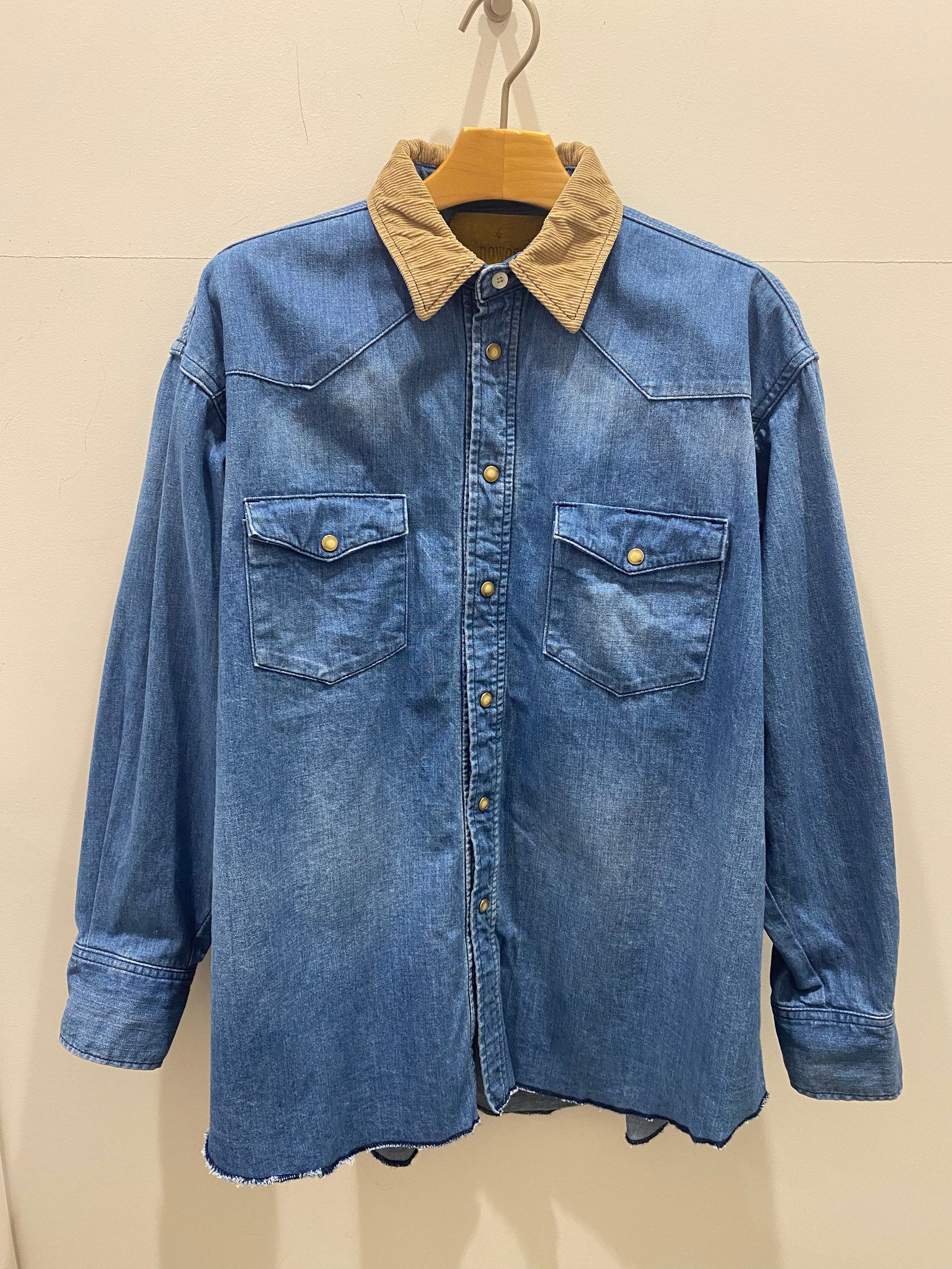 nowos - nowos ノーウォス OVERSIZED DENIM SHIRT オーバーサイズ 