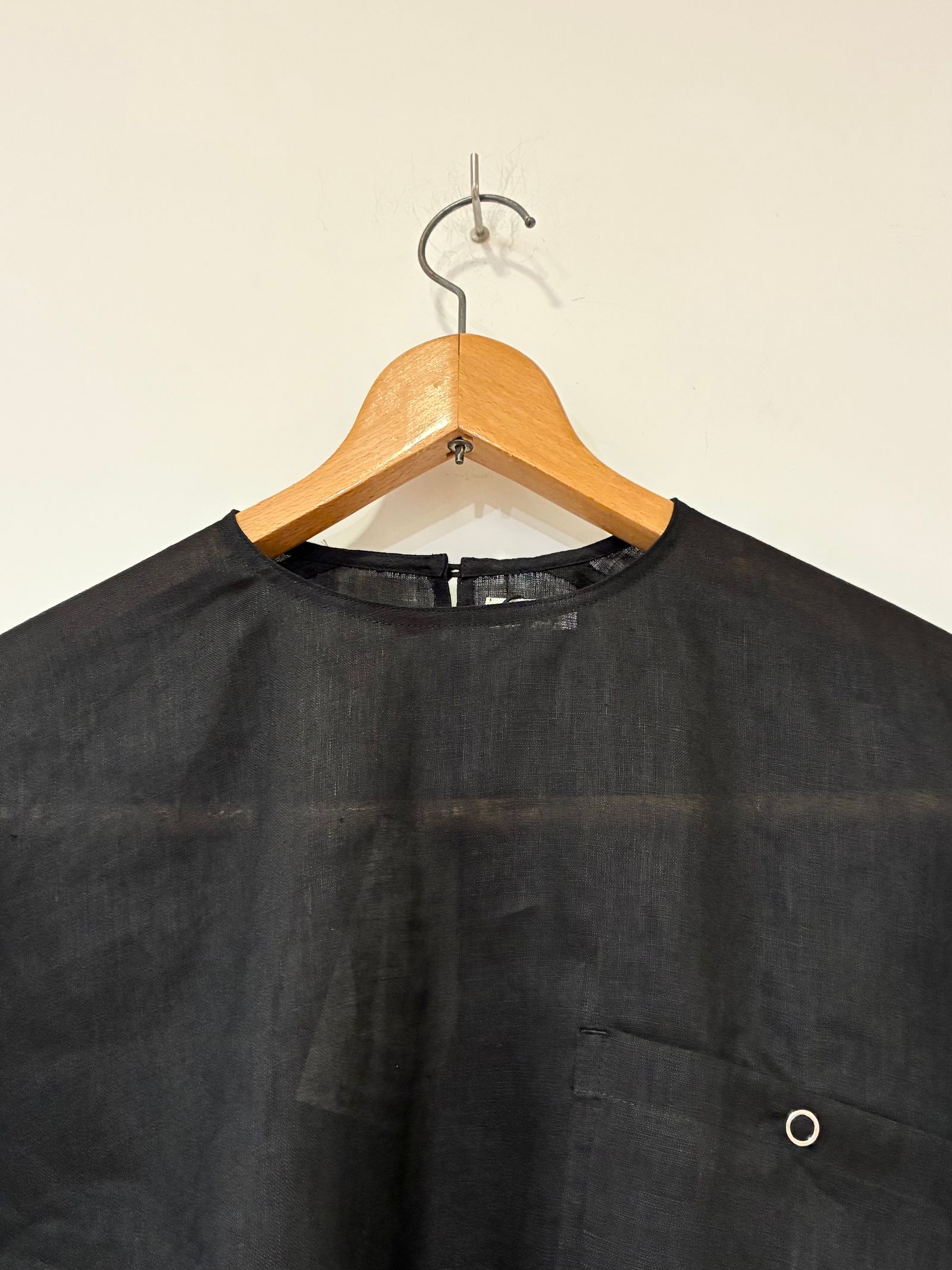 LINEN TEE BLOUSE / リネンブラウス / ブラック