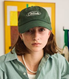 OVAL LOGO CAP / 刺繍キャップ / グリーン