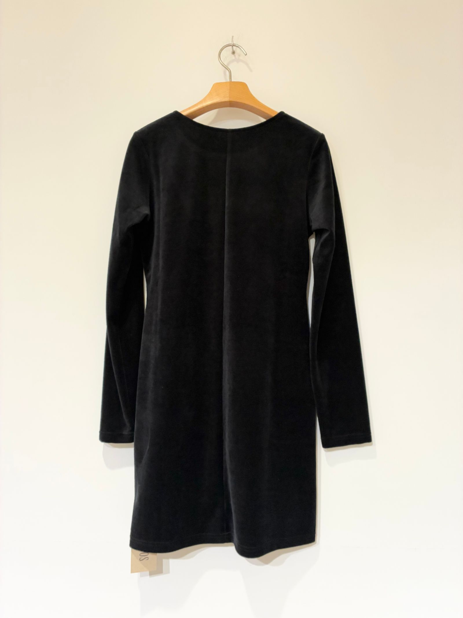 Velour Mini Dress / ベロアミニワンピース / チュニック / ブラック