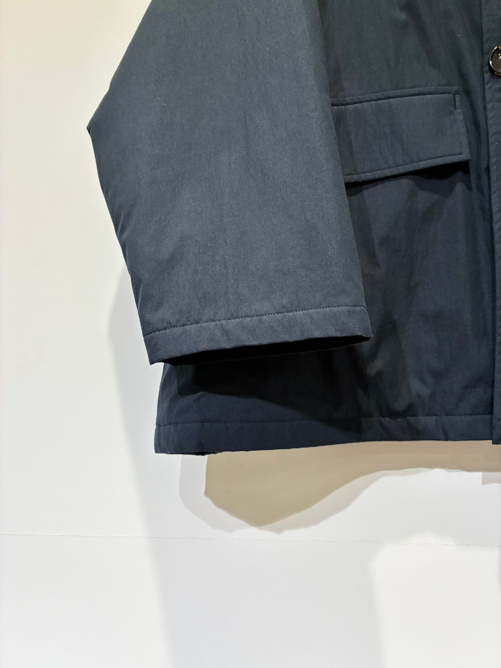 FEATHER COAT MINI / 中綿ショートコート / ネイビー