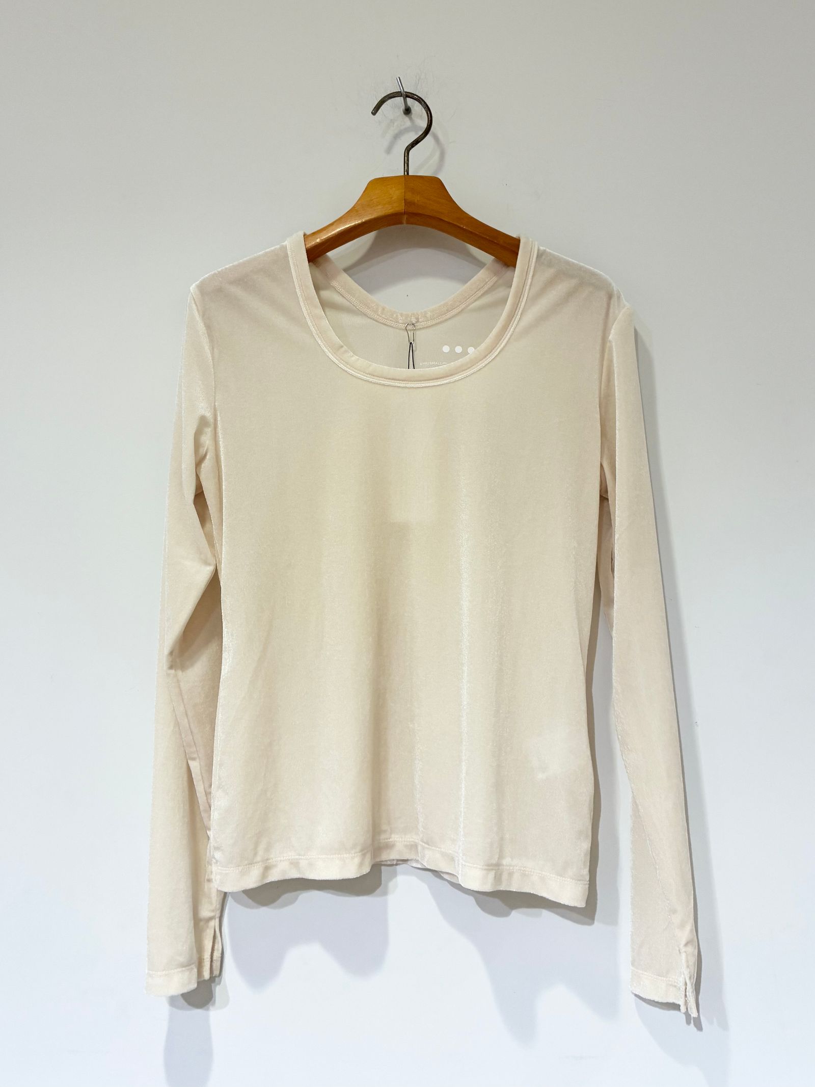 シアーベロア 長袖Tシャツ / エクリュ / アイボリー / ベージュ / ホワイト