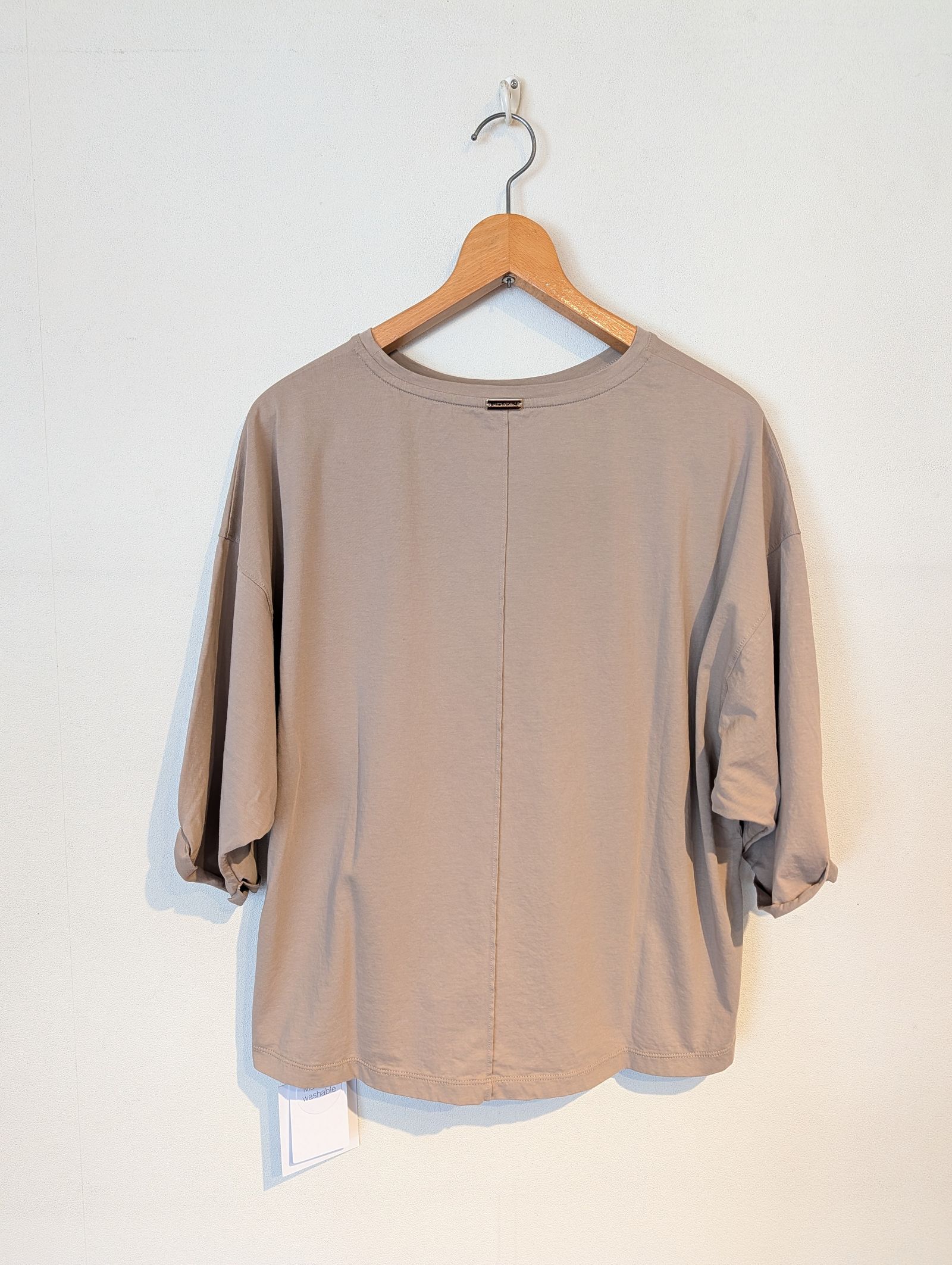 "CHAILLY"ロゴ5分袖T-shirt / 5分袖Tシャツ / ロゴTシャツ / ベージュ