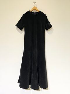 Bed&Breakfast / Chambray Corduroy Dress / コーデュロイワンピース / ブラック