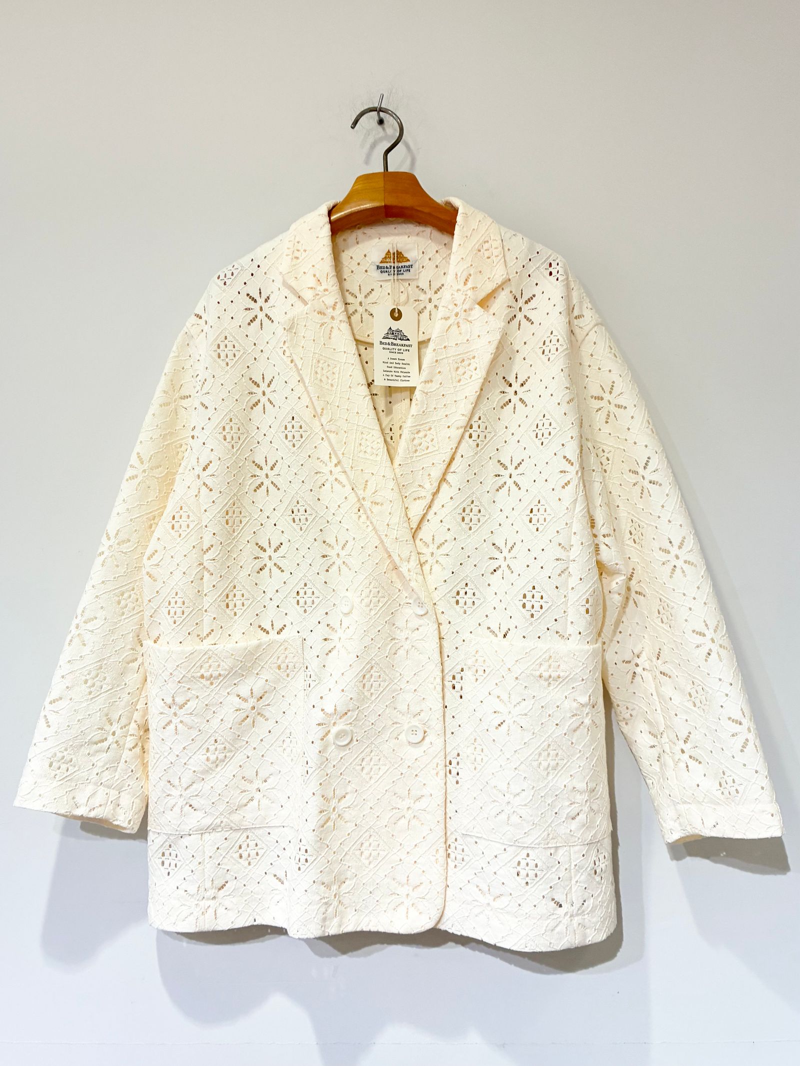 Field Lace Jacket / テーラードジャケット / ホワイト