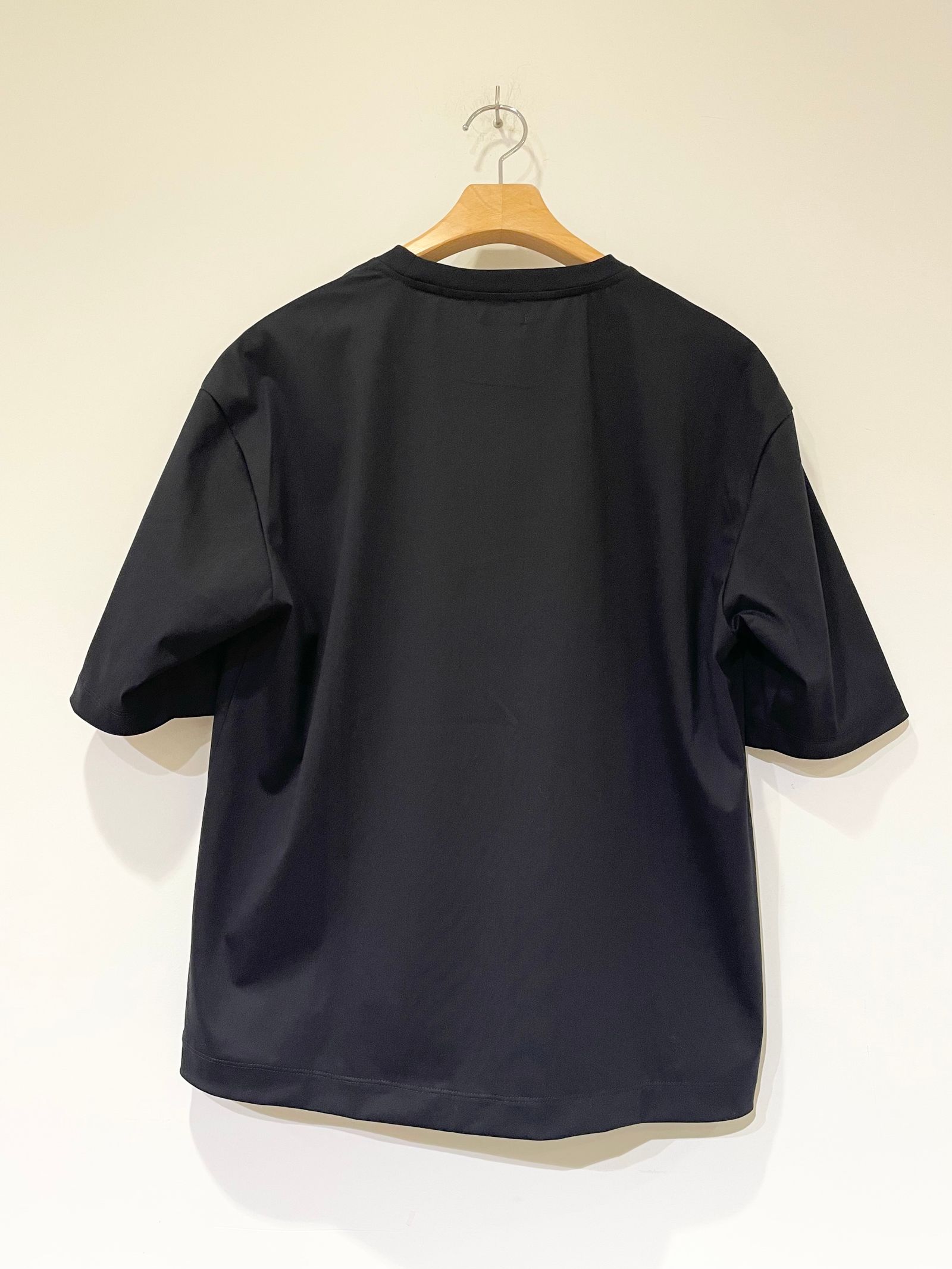 C/P Tricot Tee / コットンポリエステル半袖Tシャツ / ネイビーブラック
