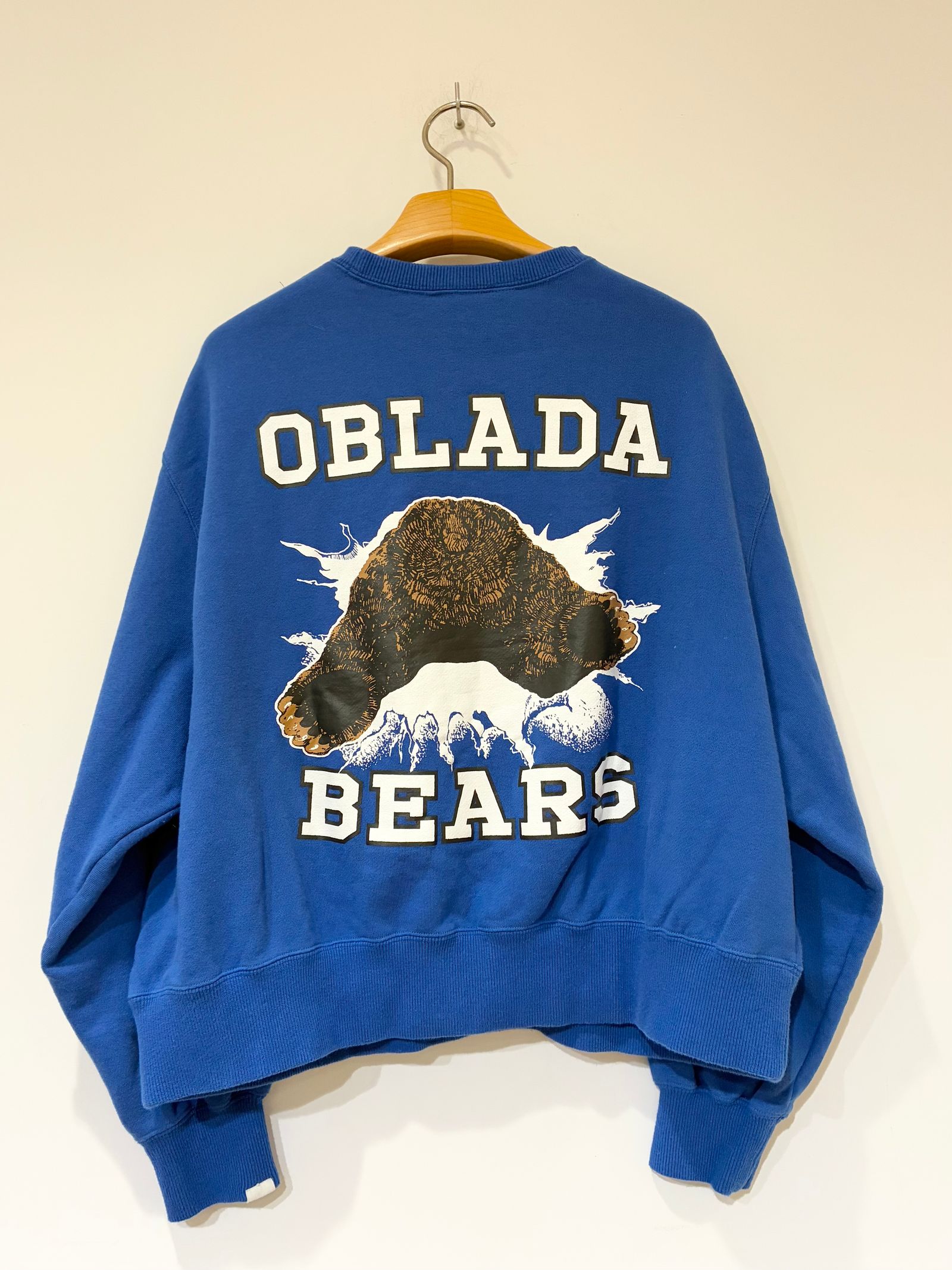 BEARS SWEAT / 熊プリントスウェット / ブルー