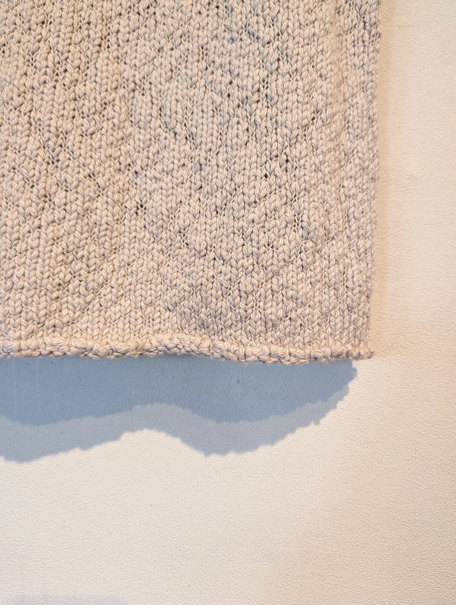 cotton slub vest / ニットベスト / エクリュ