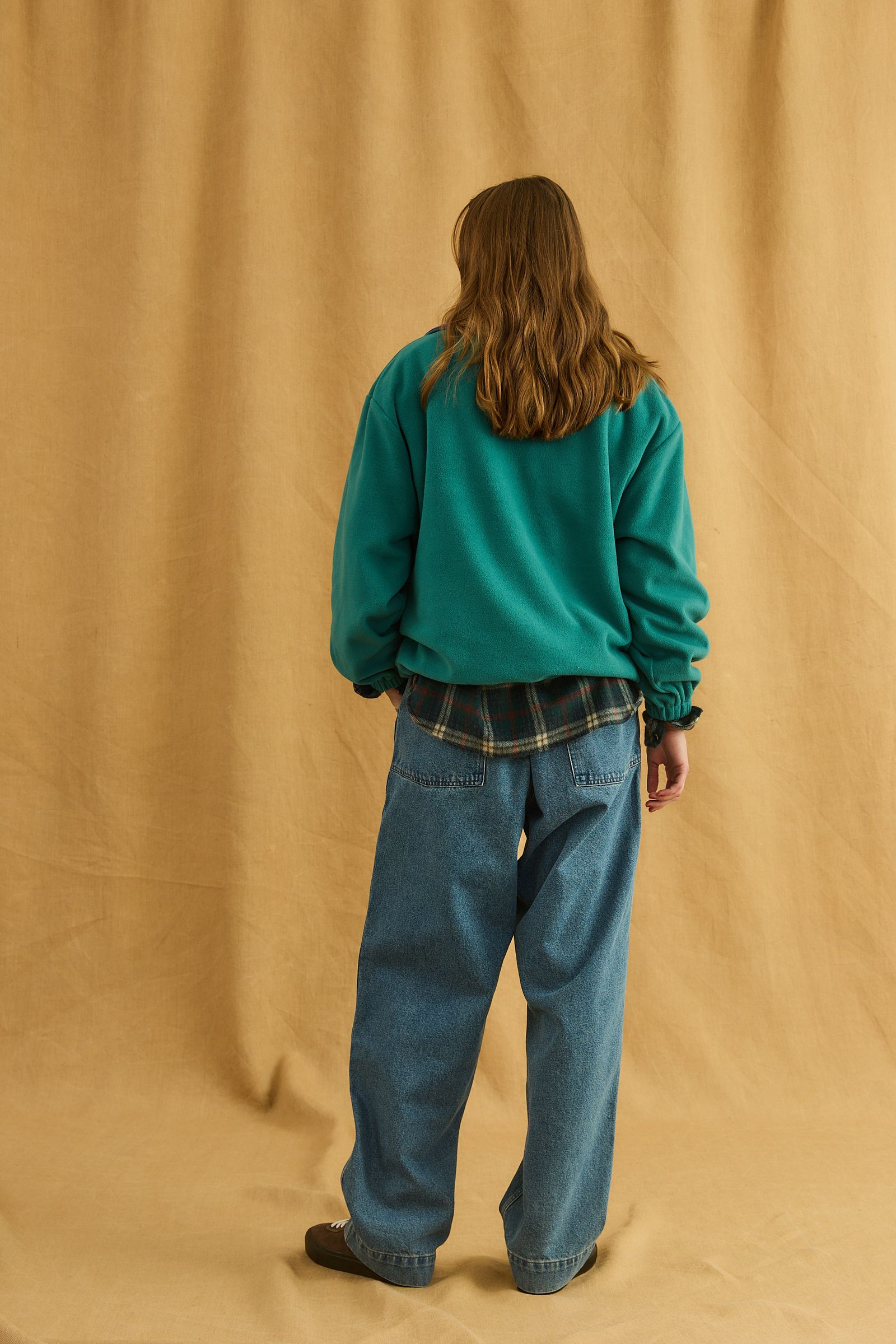 FLEECE TOPS / ハーフジップ / グリーン