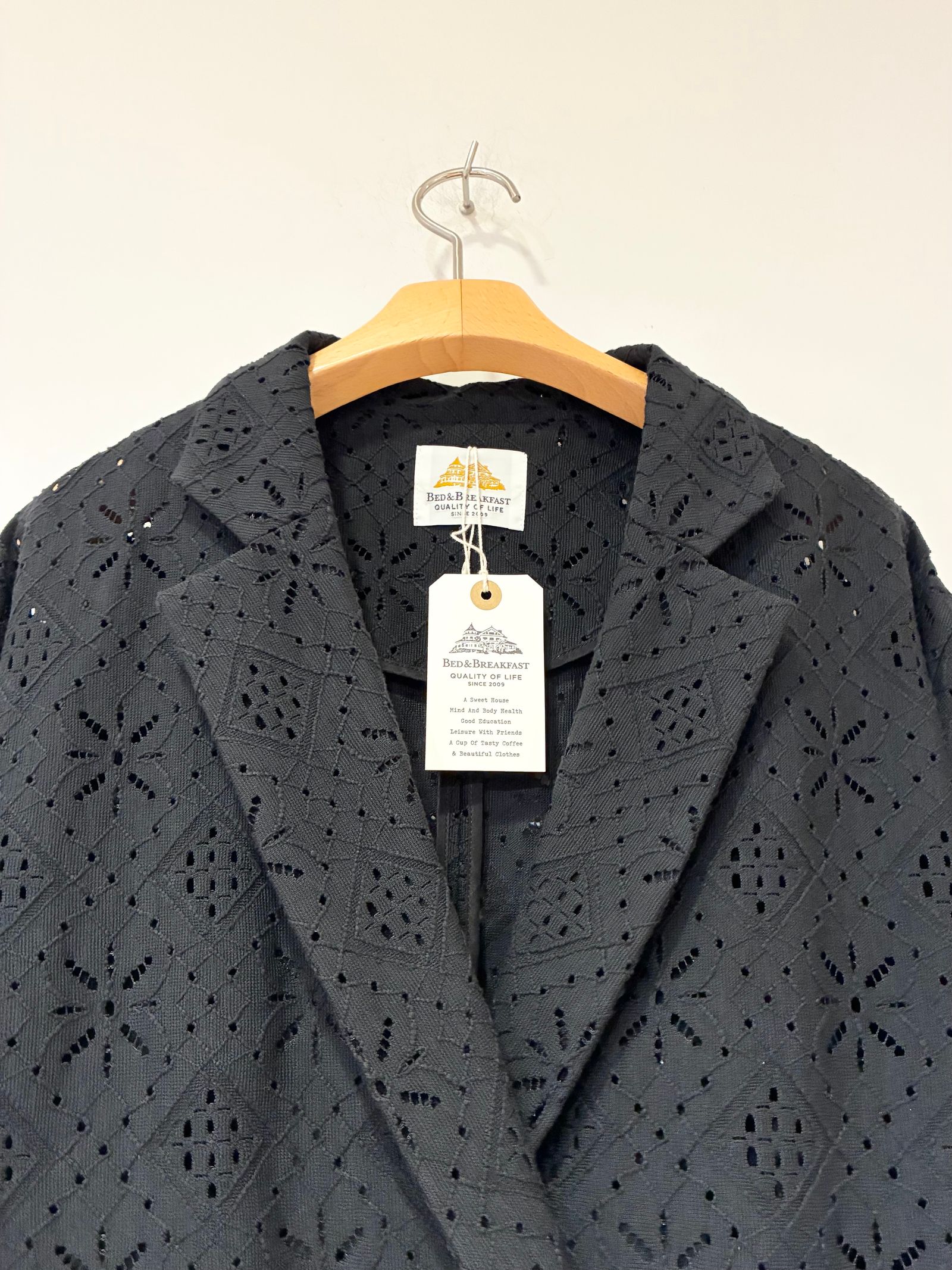 Field Lace Jacket / テーラードジャケット / ブラック