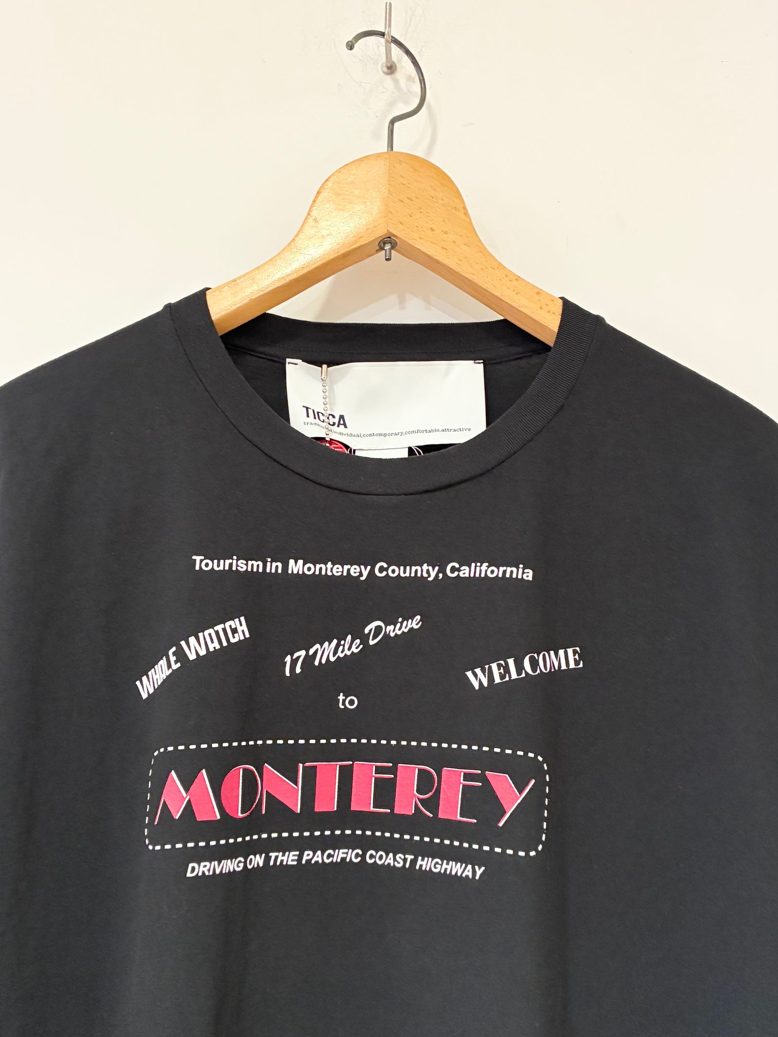【ラスト1点】MONTEREYTシャツ / ロゴプリントTシャツ / チャコールグレー