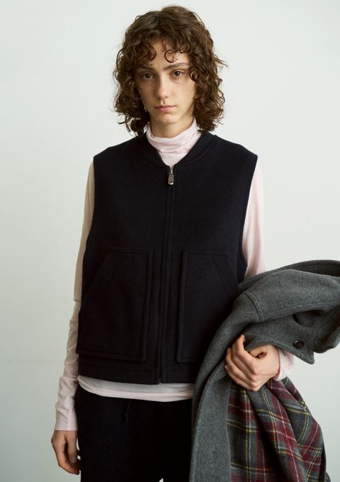 HIGH TWIST COTTON SHEER JERSEY TURTLE-NECK TEE / タートルネックシアーカットソー / ピンク