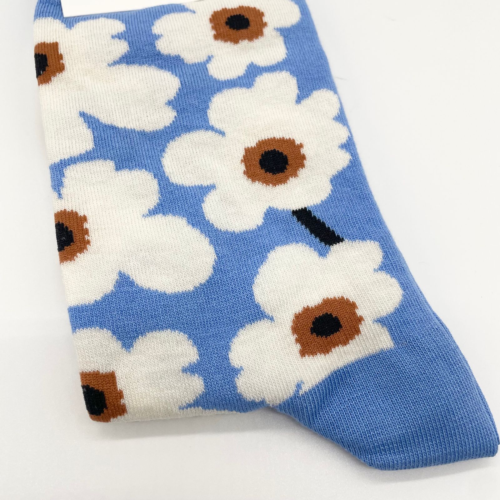 Kirmailla Unikko ソックス - ブルー×ホワイト - 37(23.5cm~24.5cm)