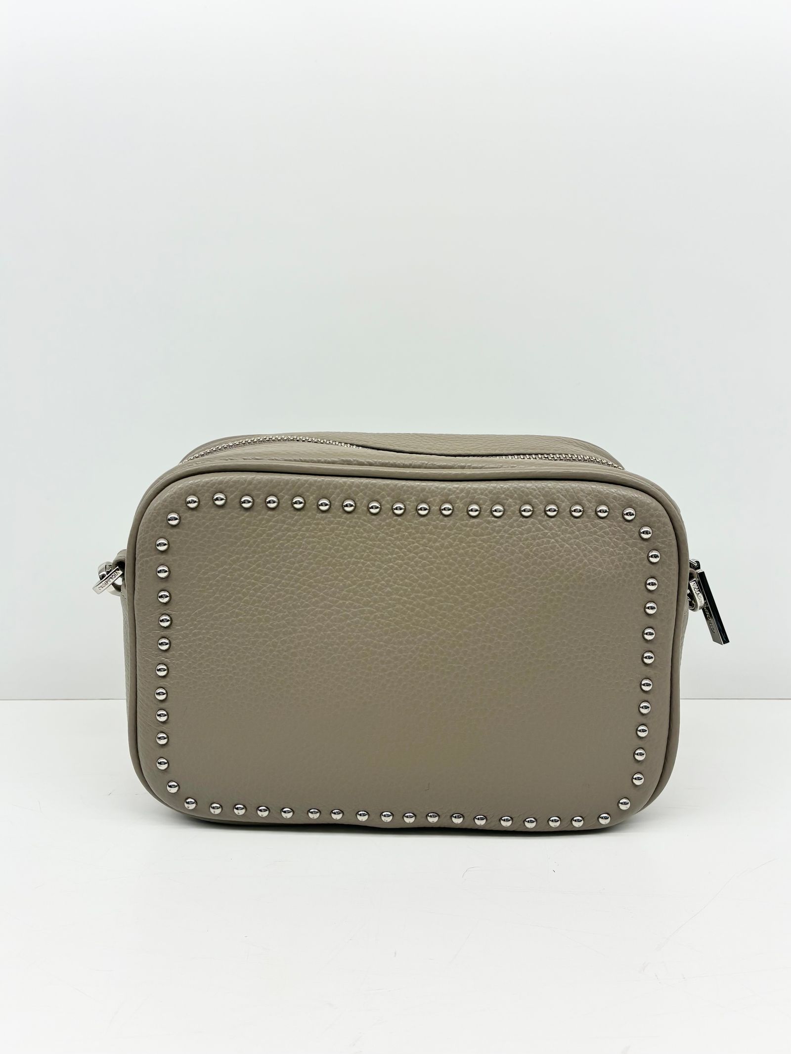 MIRO / スタッズ付きレザーカメラバッグ / トープ / ベージュ / グレージュ