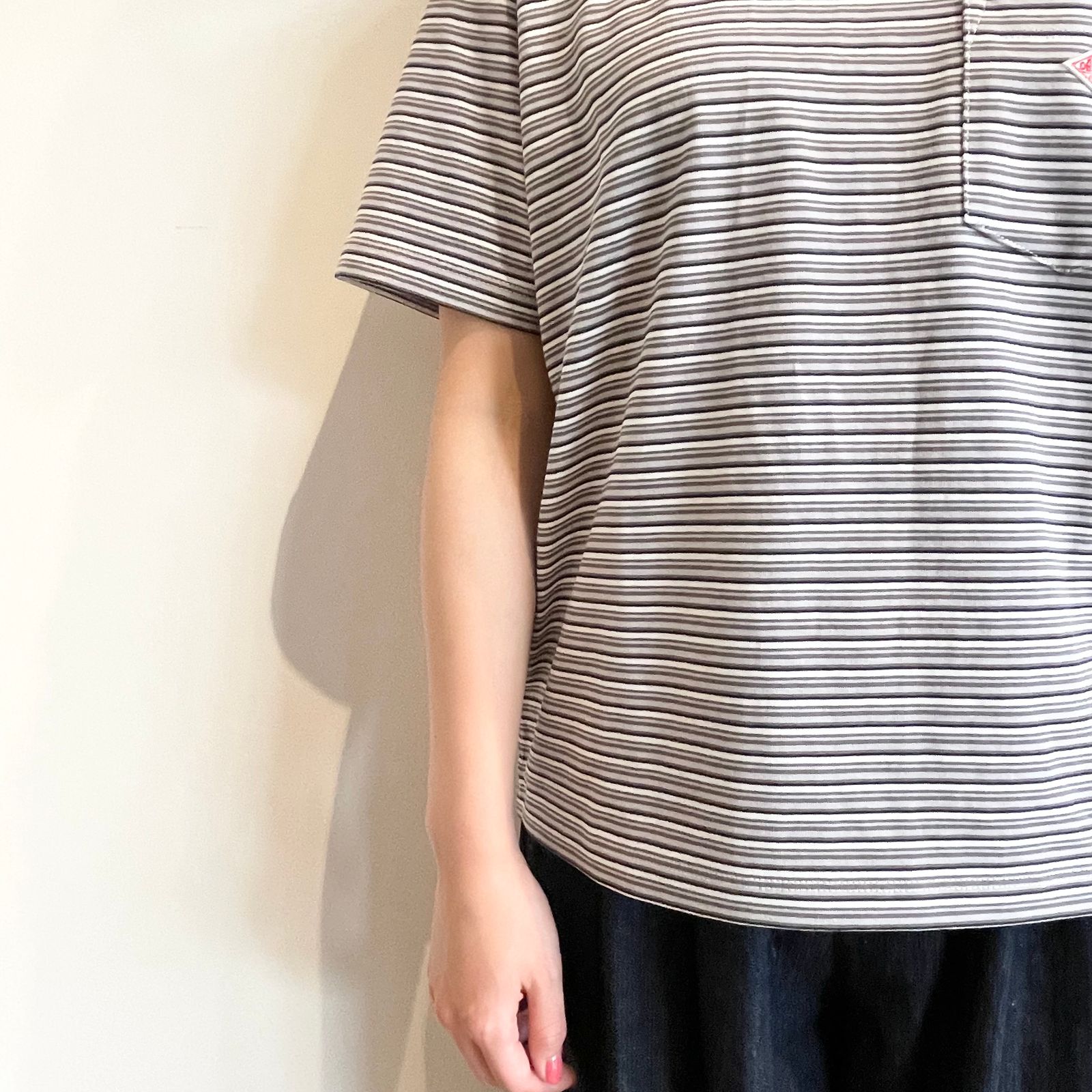 クルーネックポケットTシャツ