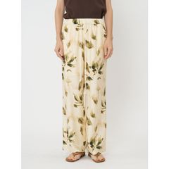 フラワープリントイージーPT / イージーパンツ / ワイドパンツ / イエロー